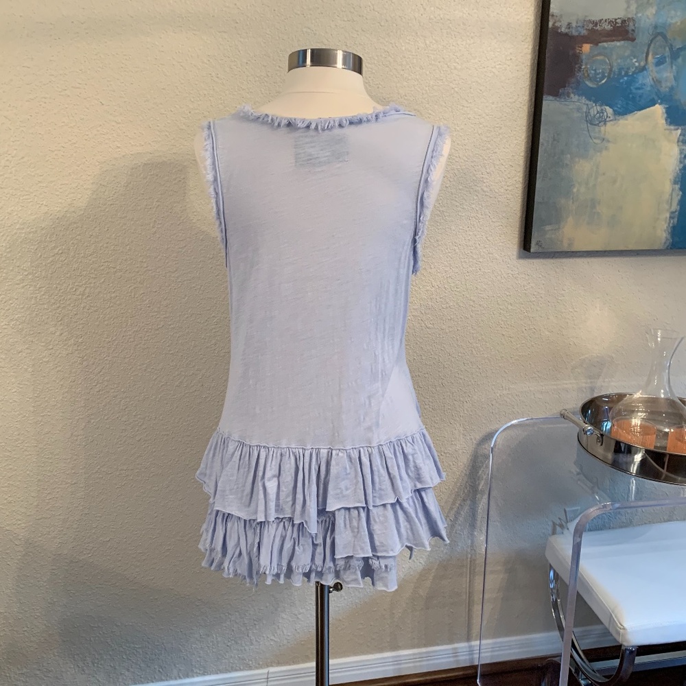 Anthropologie Meadow Rue Pale Blue Petticoat Tank - Picture 4 of 13